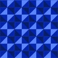 Seamless pattern with three kinds of blue triangles